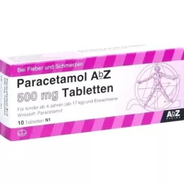 PARACETAMOL AbZ 500 mg comprimidos, 10 unidades