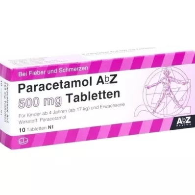 PARACETAMOL AbZ 500 mg comprimidos, 10 unidades