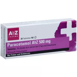 PARACETAMOL AbZ 500 mg comprimidos, 20 piezas