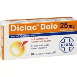 DICLAC Dolo 25 mg comprimidos recubiertos, 20 piezas