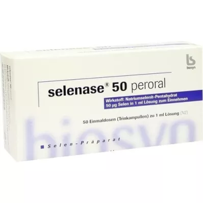 SELENASE 50 solución oral peroral, 50X1 ml