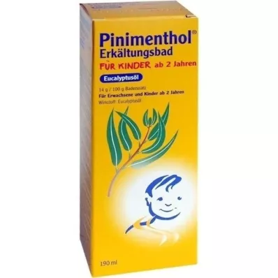 PINIMENTHOL Baño frío para niños a partir de 2 años. Eucalipto, 190 ml