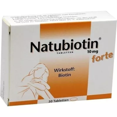 NATUBIOTIN Tabletas fortificadas de 10 mg, 50 unidades