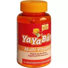 YAYABÄR Gomas de frutas con vitaminas para niños, 60 piezas