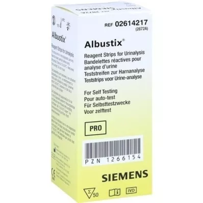 ALBUSTIX Tiras reactivas, 50 unidades