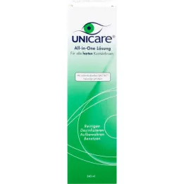 UNICARE Solución todo en uno para todas las lentes de contacto duras, 240 ml