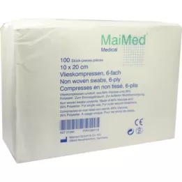 VLIESKOMPRESSEN 10x20 cm no estéril 6 veces, 100 unidades
