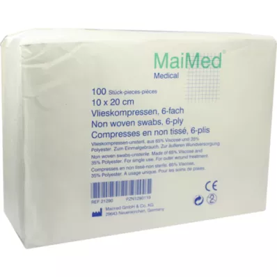 VLIESKOMPRESSEN 10x20 cm no estéril 6 veces, 100 unidades