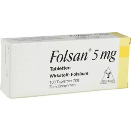 FOLSAN comprimidos de 5 mg, 100 unidades