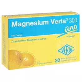 MAGNESIUM VERLA 300 gránulos de naranja, 20 unidades