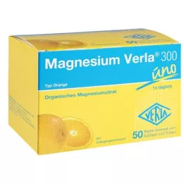 MAGNESIUM VERLA 300 gránulos de naranja, 50 unidades