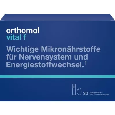 ORTHOMOL Paquete combinado de biberón y cápsulas Vital F, 30 unidades
