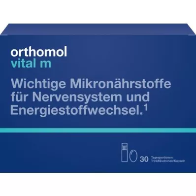ORTHOMOL Paquete combinado de biberón y cápsulas Vital M, 30 unidades