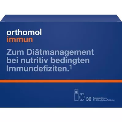 ORTHOMOL Paquete combinado de botella/tableta para bebida inmune, 30 unidades
