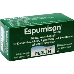 ESPUMISAN Cápsulas blandas de perlas, 50 piezas