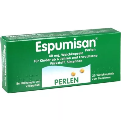 ESPUMISAN Cápsulas blandas de perlas, 25 piezas