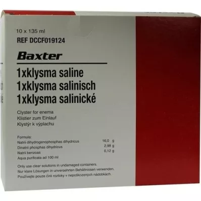 KLYSMA 1x solución salina, 10X135 ml