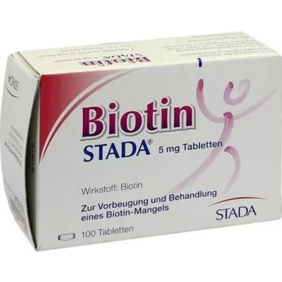 BIOTIN STADA comprimidos de 5 mg, 100 unidades
