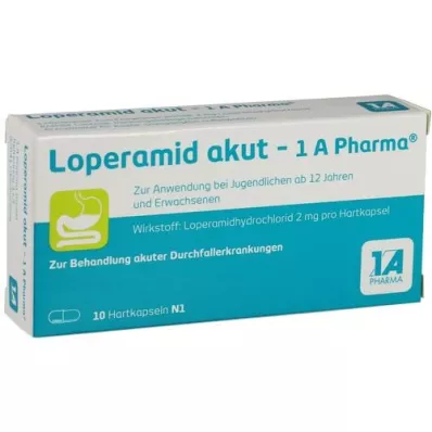 LOPERAMID Cápsulas duras de Akut-1A Pharma, 10 piezas