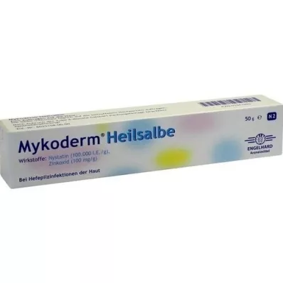 MYKODERM Ungüento curativo Nistatina y óxido de zinc, 50 g