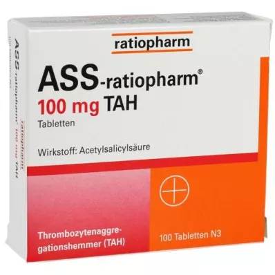 ASS-ratiopharm 100 mg TAH tabletas, 100 piezas
