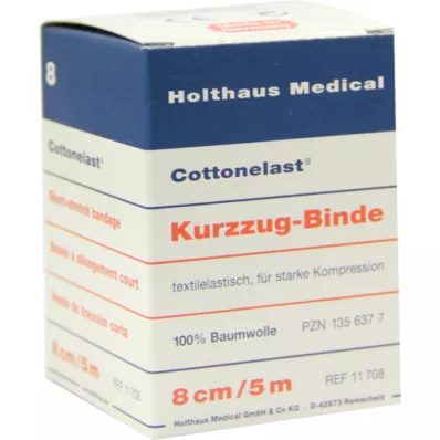KURZZUGBINDE Cottonelast 8 cm x 5 m, 1 pieza