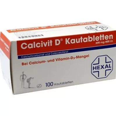 CALCIVIT D Tabletas masticables, 100 piezas
