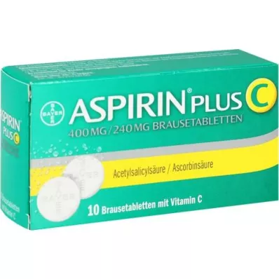 ASPIRIN Plus C tabletas efervescentes, 10 piezas