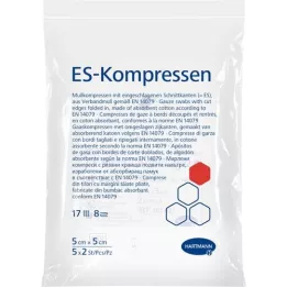 ES-KOMPRESSEN estéril 5x5 cm 8 veces, 5X2 piezas