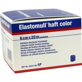 ELASTOMULL color del mango 6 cm x 20 m papel de fijación azul, 1 ud