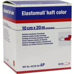ELASTOMULL papel de fijación color del mango 10 cm x 20 m rojo, 1 ud
