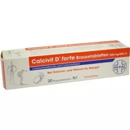 CALCIVIT Tabletas efervescentes D Forte, 20 piezas