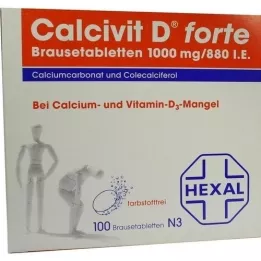 CALCIVIT Tabletas efervescentes D Forte, 100 piezas