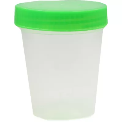 URINBECHER con tapón de rosca embalado individualmente, 1 unidad