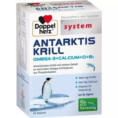 DOPPELHERZ Cápsulas del sistema Krill Antártico, 60 unidades
