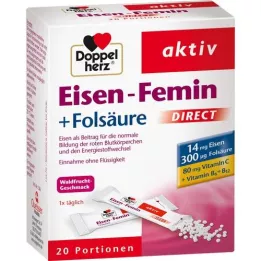 DOPPELHERZ Iron Femin DIRECT Pellets, 20 piezas