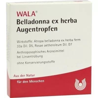 BELLADONNA EX HERBA Gotas para los ojos, 5X0,5 ml