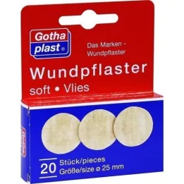 GOTHAPLAST Wundpfl.vellón suave 2,5 cm, 20 unidades