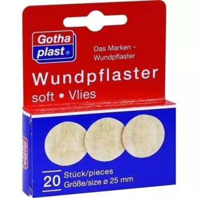 GOTHAPLAST Wundpfl.vellón suave 2,5 cm, 20 unidades