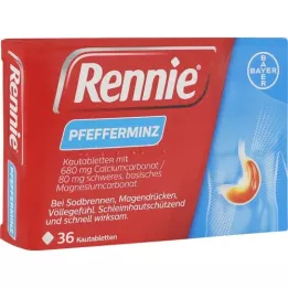 RENNIE Tabletas masticables, 36 piezas