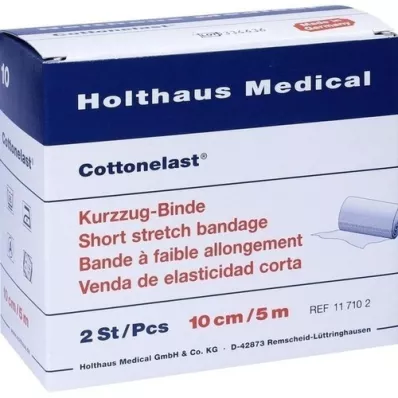 KURZZUGBINDE Cottonelast 10 cm x 5 m, 2 piezas KURZZUGBINDE Cottonelast 10 cm x 5 m, 2 piezas