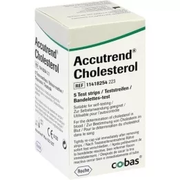 ACCUTREND Tiras reactivas de colesterol, 5 unidades