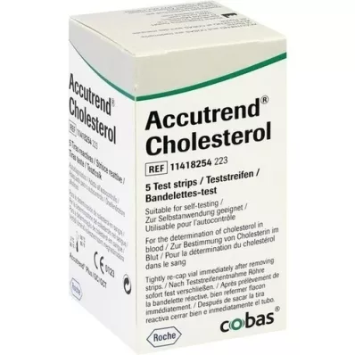 ACCUTREND Tiras reactivas de colesterol, 5 unidades