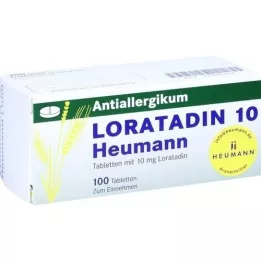 LORATADIN 10 comprimidos de Heumann, 100 unidades
