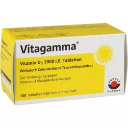 VITAGAMMA Vitamina D3 1.000 UI comprimidos, 100 unidades