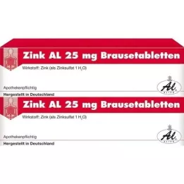 ZINK AL 25 mg comprimidos efervescentes, 40 unidades