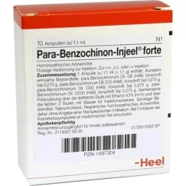 PARA BENZOCHINON Ampollas Injeel Forte, 10 piezas