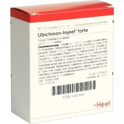 UBICHINON Ampollas Injeel Forte, 10 piezas