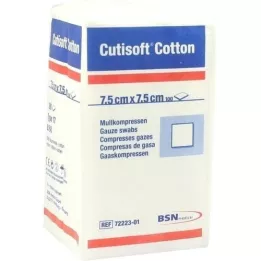 CUTISOFT Algodón compr.7,5x7,5 cm no estéril, 100 uds