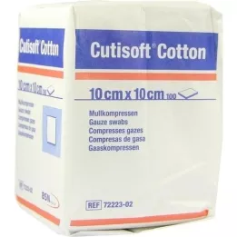CUTISOFT Compr. algodón 10x10 cm no esterilizados, 100 uds